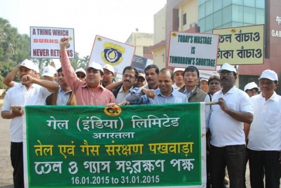  GAIL organized rally on oil and gas conservation